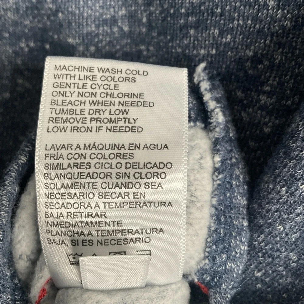 Tommy Bahama Sweatshirt Blue Heather Gray Mens Sz XL Pullover Marled Long Sleeve - Picture 4 of 8